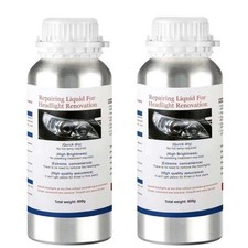 Kit Recharge Rénovation Polissage Phare Voiture Restauration Polymère Optique X2