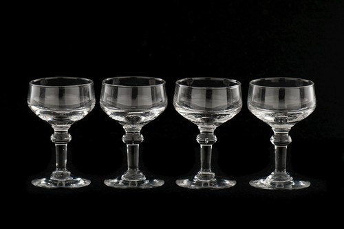 Verres anciens vin - 4, blanc