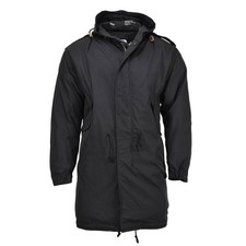 MIL TEC US Style Parka M51 Capuche Doublure Amovible Matelassée Noir