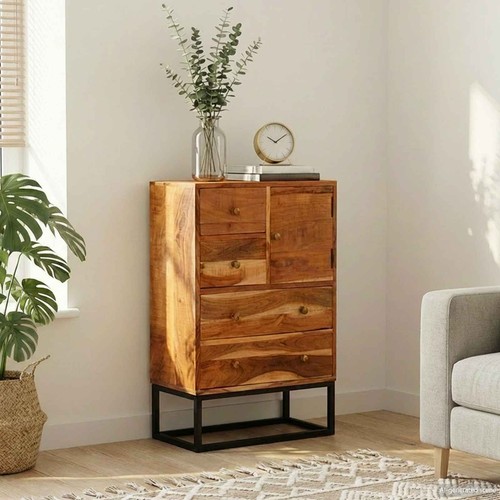 Commode avec porte - , naturel