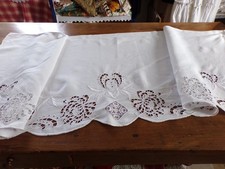 Dessus de meuble ou Petit Rideau en Lin 158 cm x 58 cm