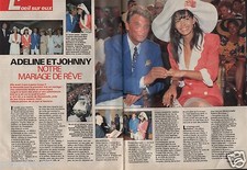 Coupure de presse Clipping 1990 Adeline & Johnny Hallyday   (6 pages)