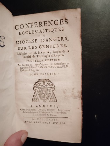 Conférences ecclésiastiques - conférences,