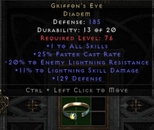 Griffon's Eye Diadem -20 +11