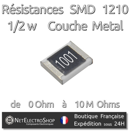 Lot resistances smd - 10,