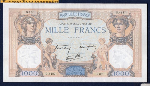 1000 francs cérès - francs, mercure