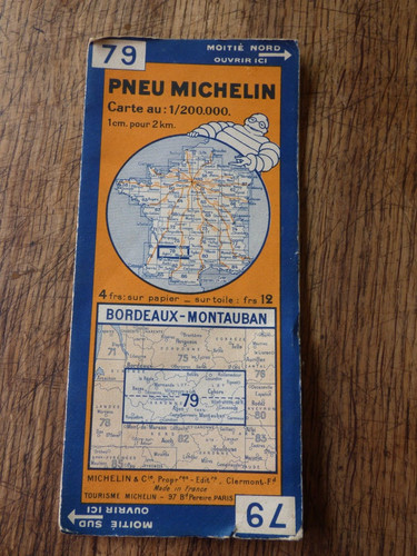 Carte michelin bordeaux - michelin, 79