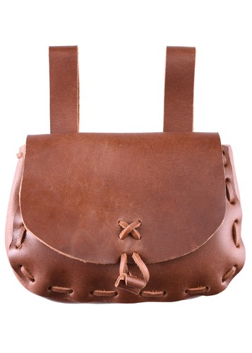 Sac cuir médiéval marron - sac,