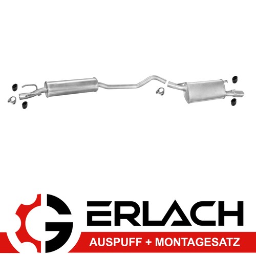 Pot échappement pour opel - d'échappement,