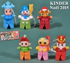 Kinder sujets de Noël 2015 Europe, 6 figurines FS 270 à 275+ 6 BPZ