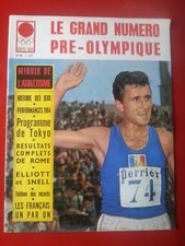 1964 MIROIR DE L'ATHLETISME  n°10 PRE-OLYMPIQUE TOKYO 1964 PROGRAMME HISTORIQUE