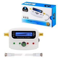 HB DIGITAL SATFINDER avec écran LCD boussole et son câble de connexion F manu...