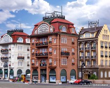 Vollmer 47650 Échelle N Ligne Professionnelle: Palais De Ville - Café Romantique