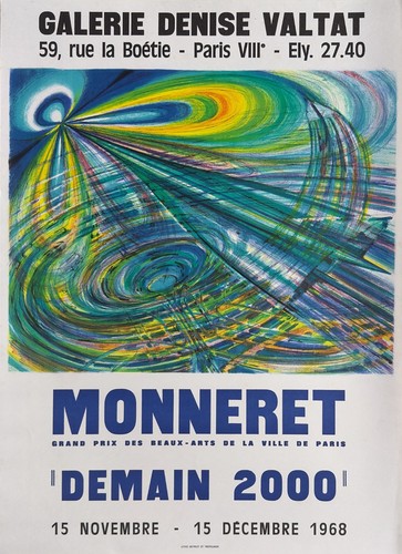 Jean monneret poster affiche - monneret,