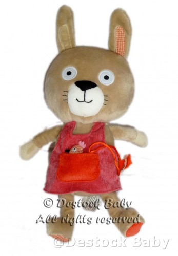 Doudou peluche lapin poule - peluche,