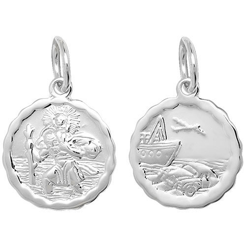 Argent sterling rond haillons - argent,