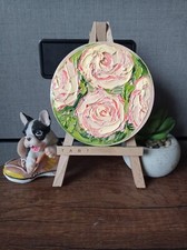 Oeuvre art originale rose - oeuvre,