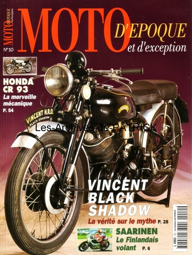 Moto epoque vincent 1000 - d'epoque,