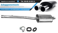BMW E36 325 2.5 TD 2.5 TDS (1992-1998) sans catalyseur Silencieux arrière