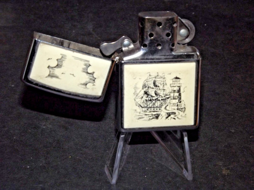 Zippo scrimshaw phare couleur - scrimshaw,