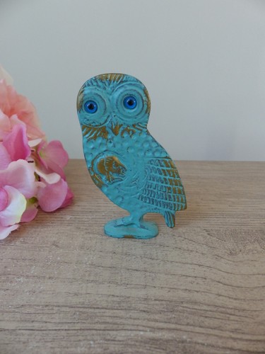 Figurine chouette plate - , en