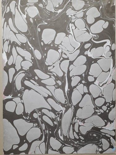 Papier marbré cuve de - à,