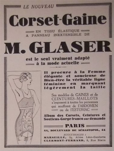 Publicité 1932 corset - publicitÉ, gaine