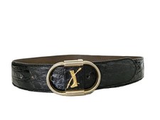Ceinture en crocodile boucle