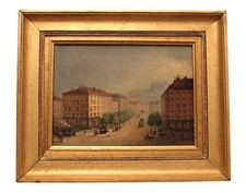  Tableau scène de rue à Lyon