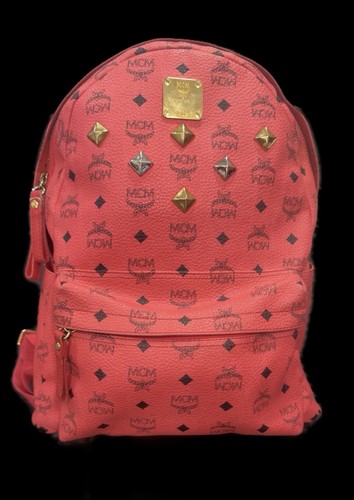 Mcm red visetos monogram - mcm,