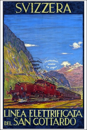 Train svizzera san - svizzera, gottardo