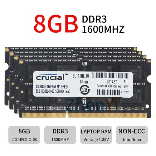 32gb 16gb ddr3l - 8g, pc3l-12800s