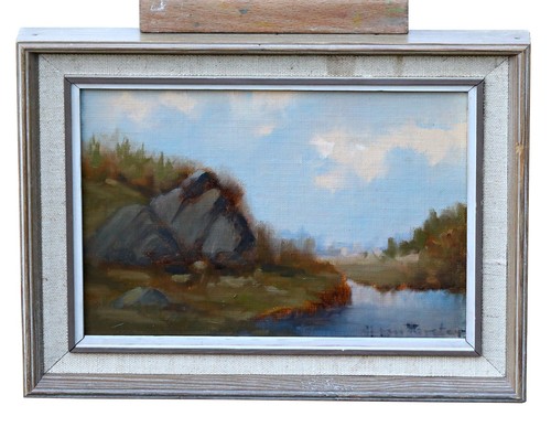 Tableau paysage sur toile - tableau,