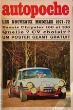 1971 SIMCA CG PROTO MC CHRISLER 160 180 FORD GT 70 LIGIER JS2 MAZDA  AUTOPOCHE