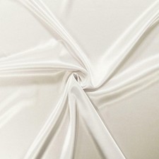 Satin de coupe en tissu polyester 3 x 1,44 m blanc