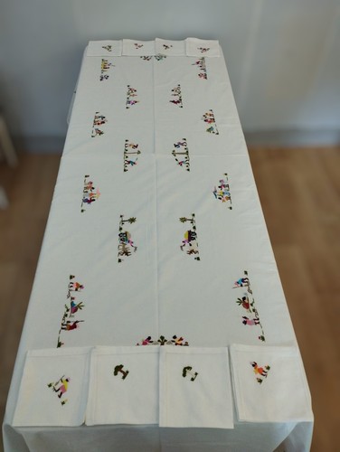 Jolie nappe table blanche - nappe, de