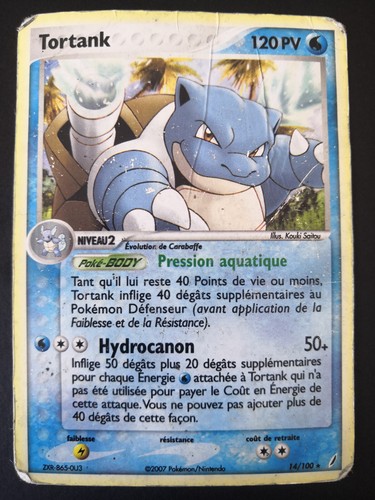 Carte pokémon tortank - carte,