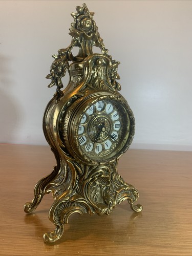 Horloge baroque laiton 30 - horloge, en
