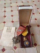 Lot Médailles Attribuées Poilu Mort Pour La France Somme 404 Ri 1916