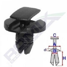 10x ROMIX Rivet à expansion C60151 côté roue Barre Anti-Encastrement Pare-chocs