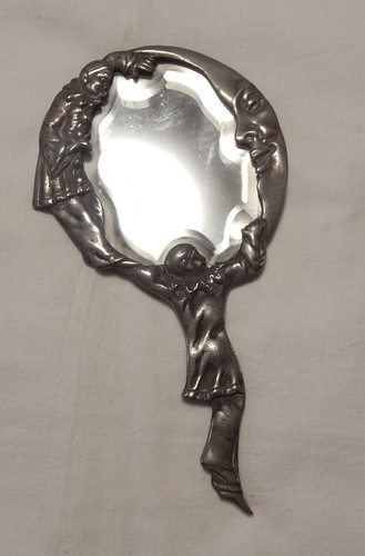 Ancien miroir face main - ancien,