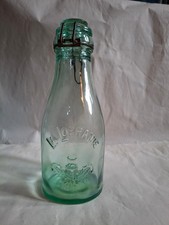 Ancienne bouteille  ou bocal conserve verre "au chardon",La  Lorraine, 1 litre