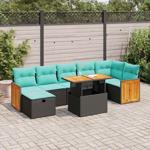Salon jardin avec coussins - salon,