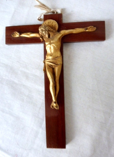 Croix crucifix bois et - crucifix,
