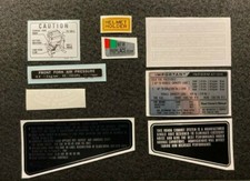 CB900F BOL D'OR 1981-1982 MODÈLE NOIR "KIT D'AVERTISSEMENT DECALS"