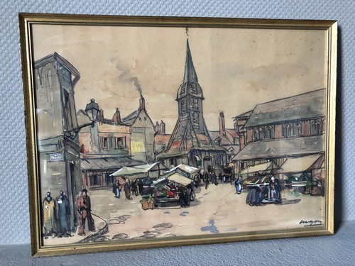 Aquarelle louis jacques - aquarelle,