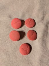 Lot de 5 boutons rose de robe