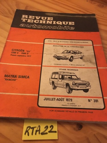 Simca matra rancho - simca, revue