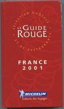 Guide Rouge MICHELIN -  France 2001