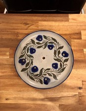 Assiette Betschdorf Veritable -En Grès au Sel -Céramique-Alsace-Assiette Signée